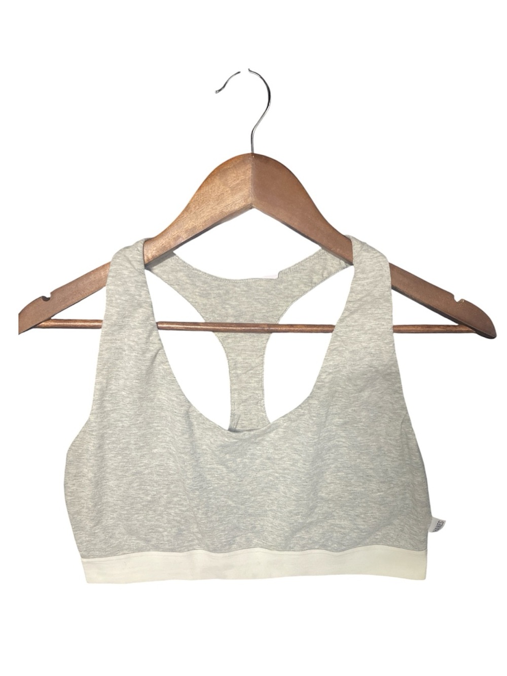 Hanes Comfort Stretch Racerback Sports Bra - Light Heather Gray sz 2X
